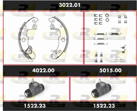 Roadhouse SPK 3022.01 - Комплект гальм, барабанний механізм autozip.com.ua