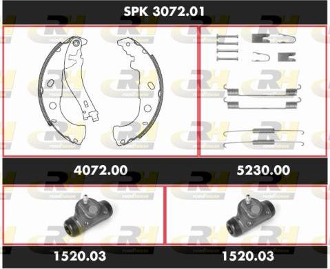 Roadhouse SPK 3072.01 - Комплект гальм, барабанний механізм autozip.com.ua