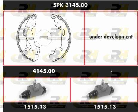 Roadhouse SPK 3145.00 - Комплект гальм, барабанний механізм autozip.com.ua