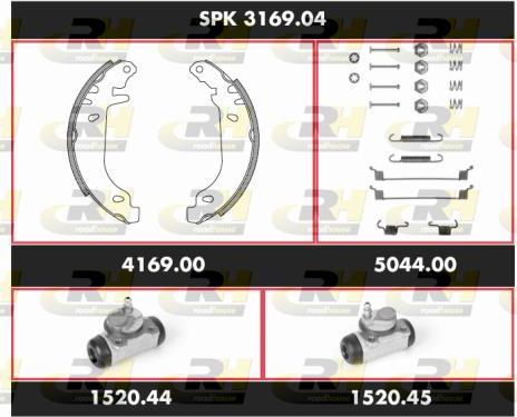 Roadhouse SPK 3169.04 - Комплект гальм, барабанний механізм autozip.com.ua