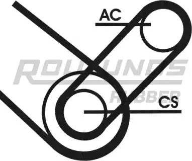 Roulunds Rubber 4K0874T1 - Поликлиновий ремінний комплект autozip.com.ua