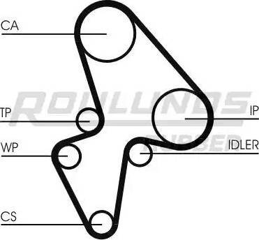 Roulunds Rubber RR1189K1 - Комплект ременя ГРМ autozip.com.ua