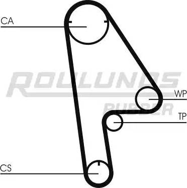 Roulunds Rubber RR1127 - Ремінь ГРМ autozip.com.ua