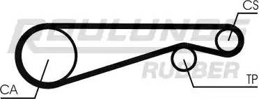 Roulunds Rubber RR1359 - Ремінь ГРМ autozip.com.ua