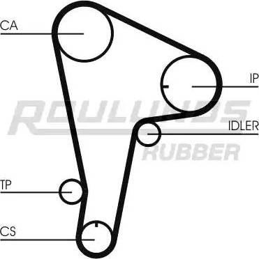 Roulunds Rubber RR1311 - Ремінь ГРМ autozip.com.ua