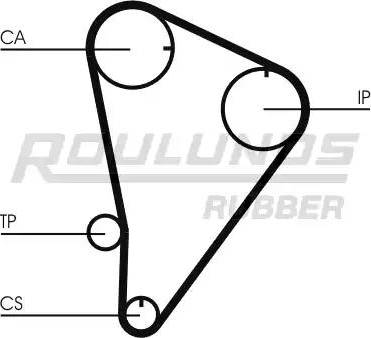 Roulunds Rubber RR1389 - Ремінь ГРМ autozip.com.ua