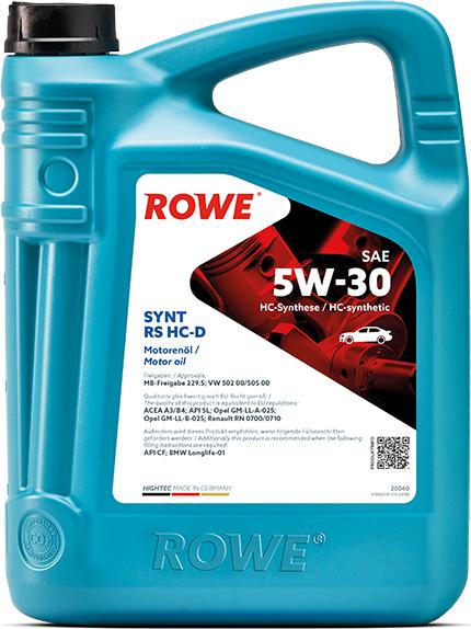 ROWE 20060 - Моторна олива autozip.com.ua