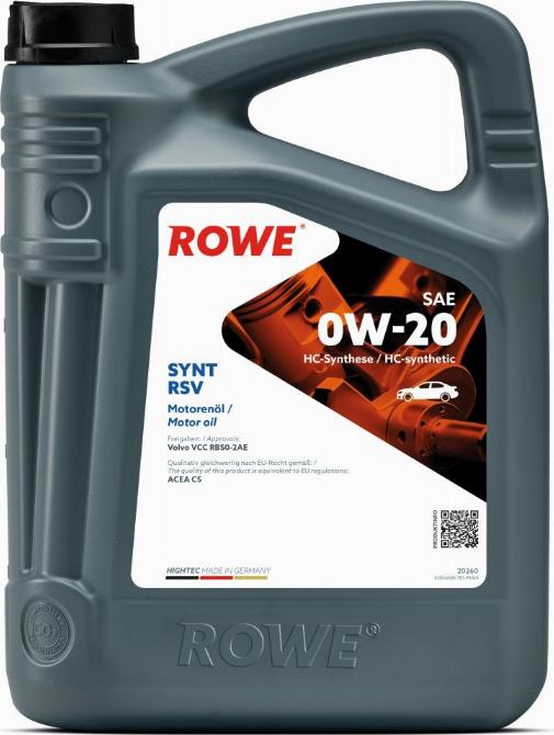 ROWE 20260 - Моторна олива autozip.com.ua