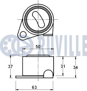 Ruville 540094 - Натяжна ролик, ремінь ГРМ autozip.com.ua