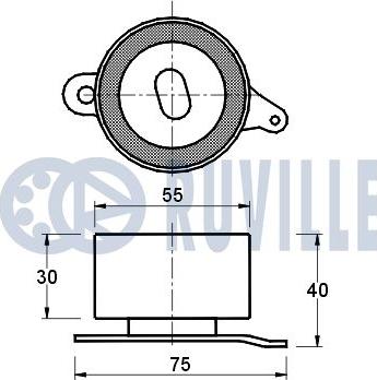 Ruville 540368 - Натяжна ролик, ремінь ГРМ autozip.com.ua