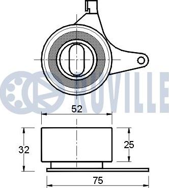 Ruville 540301 - Натяжний ролик, ремінь ГРМ autozip.com.ua