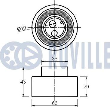 Ruville 540317 - Натяжна ролик, ремінь ГРМ autozip.com.ua