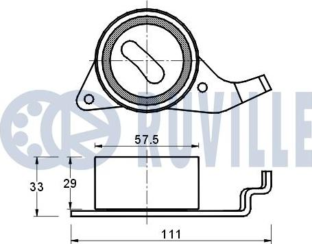 Ruville 540331 - Натяжний ролик, ремінь ГРМ autozip.com.ua