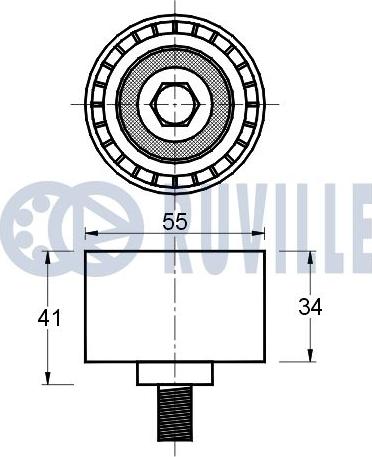 Ruville 541171 - Паразитний / Провідний ролик, зубчастий ремінь autozip.com.ua