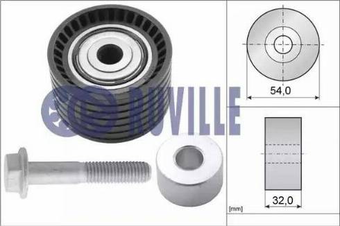 Ruville 55633 - Паразитний / Провідний ролик, зубчастий ремінь autozip.com.ua