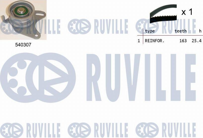 Ruville 550456 - Комплект ременя ГРМ autozip.com.ua