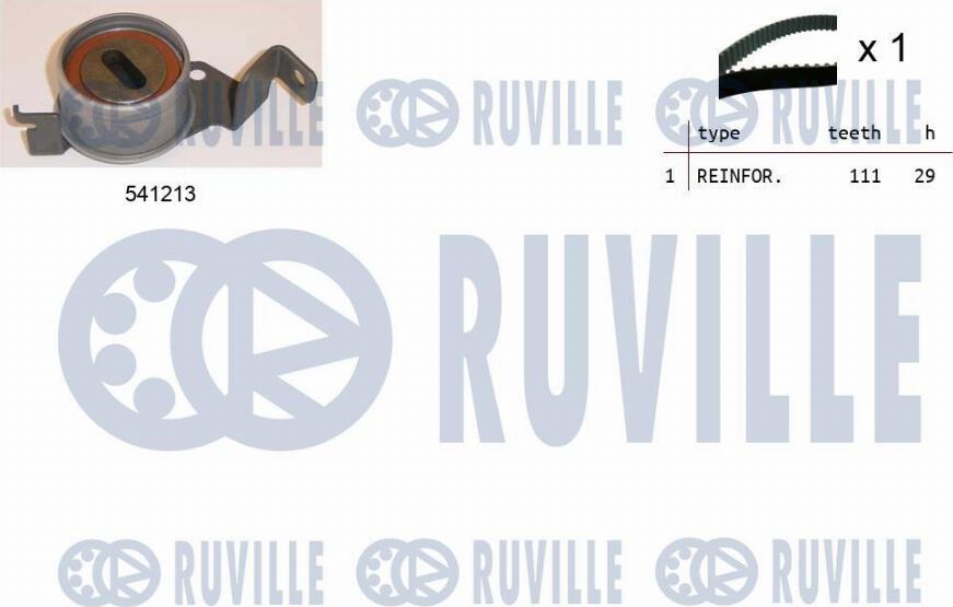 Ruville 550402 - Комплект ременя ГРМ autozip.com.ua