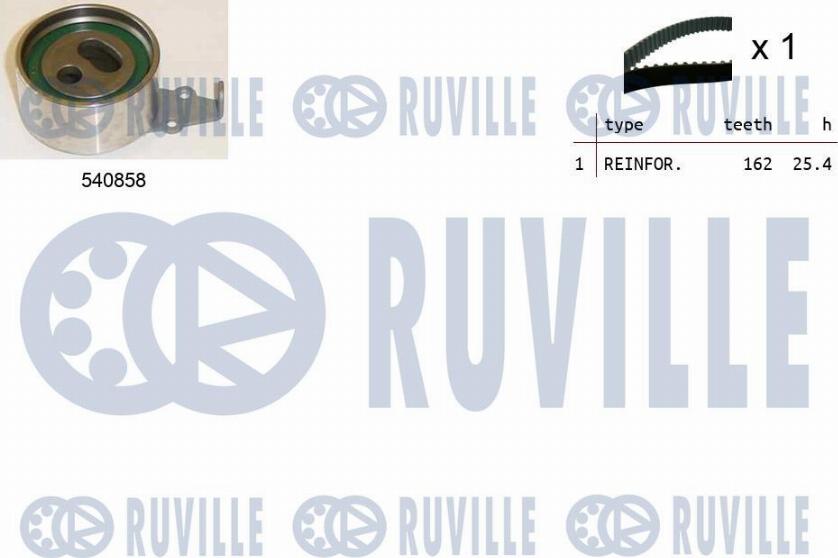 Ruville 550439 - Комплект ременя ГРМ autozip.com.ua