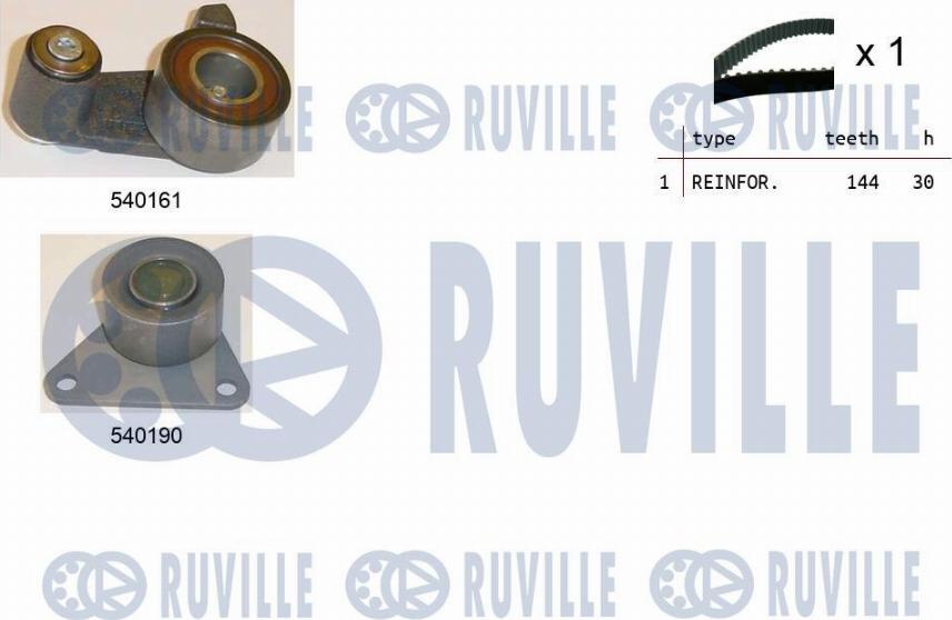 Ruville 550091 - Комплект ременя ГРМ autozip.com.ua