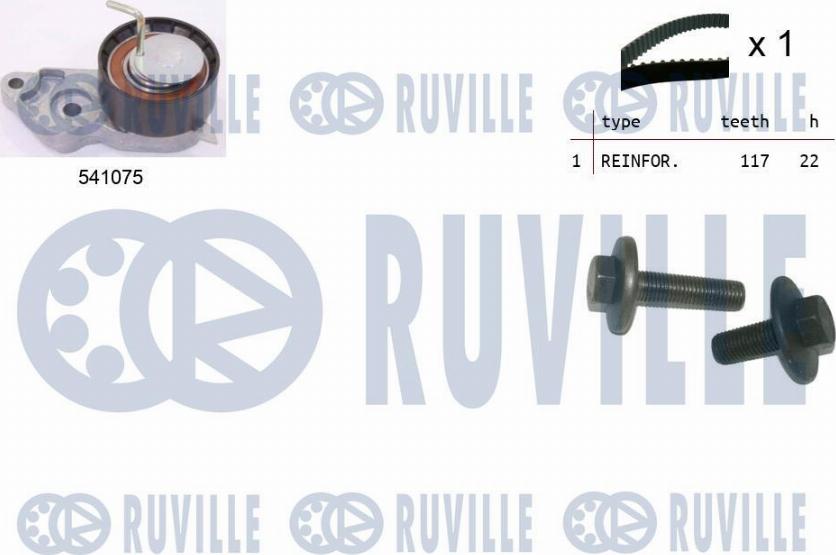 Ruville 550064 - Комплект ременя ГРМ autozip.com.ua