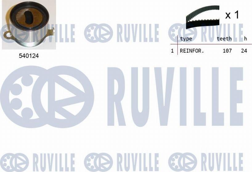 Ruville 550078 - Комплект ременя ГРМ autozip.com.ua