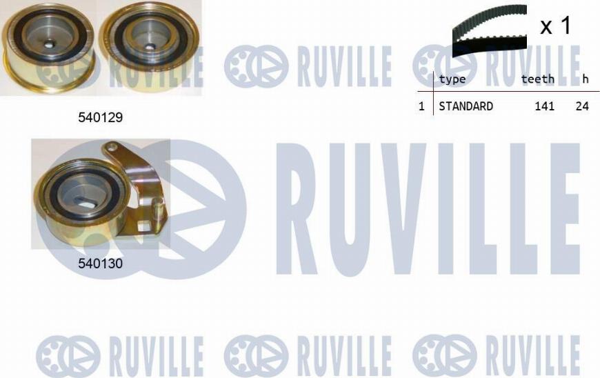 Ruville 550192 - Комплект ременя ГРМ autozip.com.ua