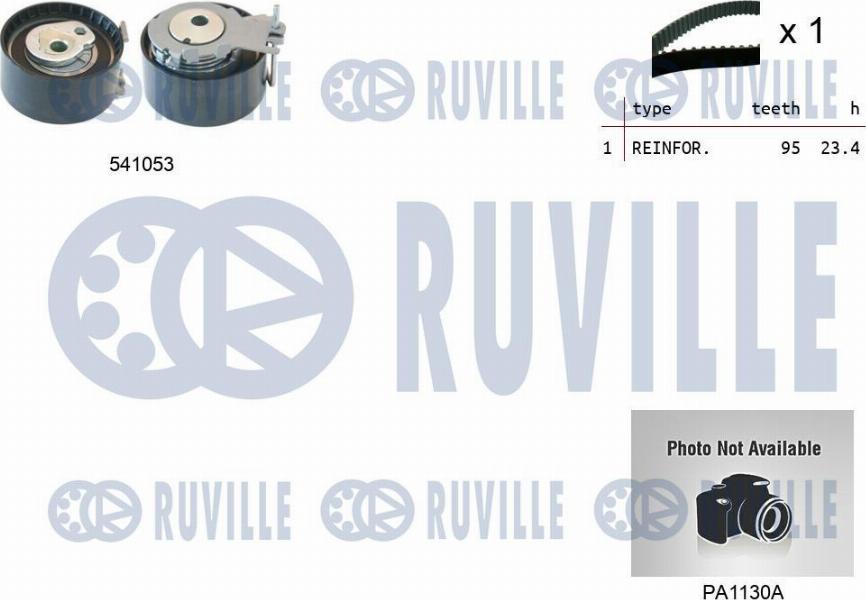 Ruville 5501191 - Водяний насос + комплект зубчатого ременя autozip.com.ua