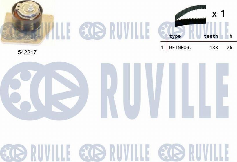 Ruville 550336 - Комплект ременя ГРМ autozip.com.ua