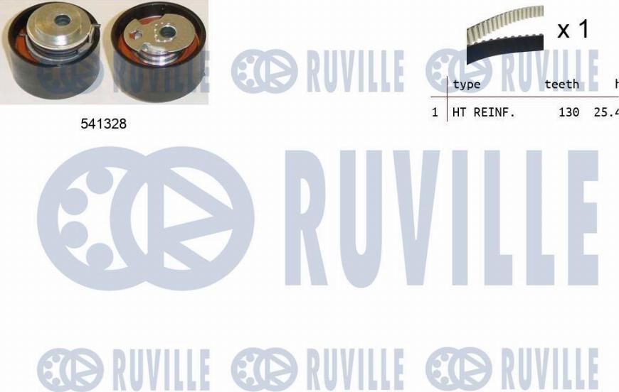 Ruville 550242 - Комплект ременя ГРМ autozip.com.ua