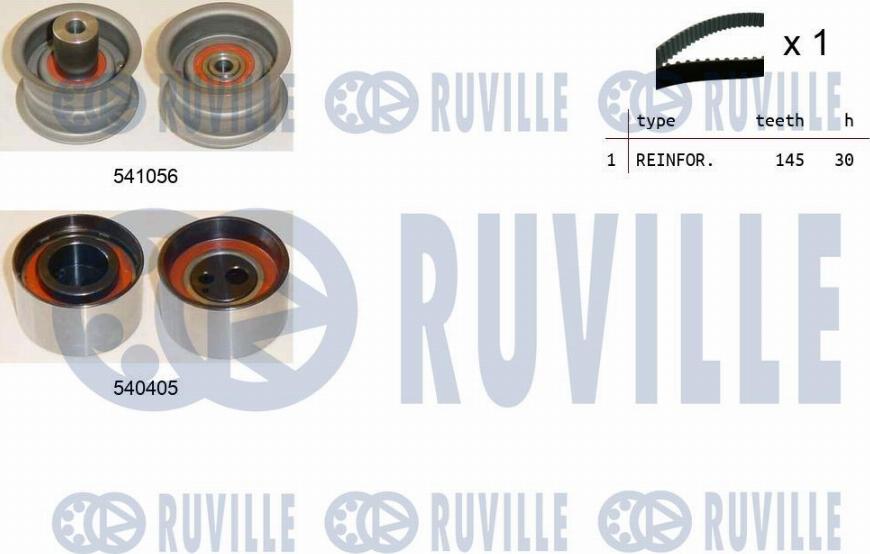 Ruville 550274 - Комплект ременя ГРМ autozip.com.ua