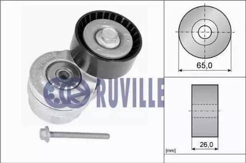 Ruville 55872 - Натягувач ременя, клинові зуб. autozip.com.ua