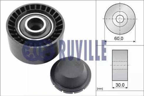 Ruville 55247 - Паразитний / провідний ролик, поліклиновий ремінь autozip.com.ua