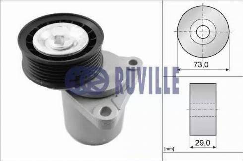 Ruville 55252 - Натягувач ременя, клинові зуб. autozip.com.ua