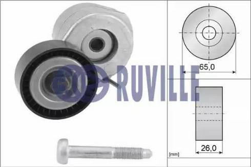 Ruville 55237 - Натягувач ременя, клинові зуб. autozip.com.ua