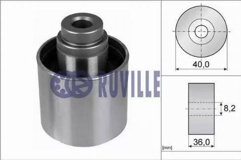 Ruville 55735 - Паразитний / Провідний ролик, зубчастий ремінь autozip.com.ua