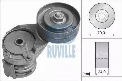 Ruville 55738 - Натягувач ременя, клинові зуб. autozip.com.ua