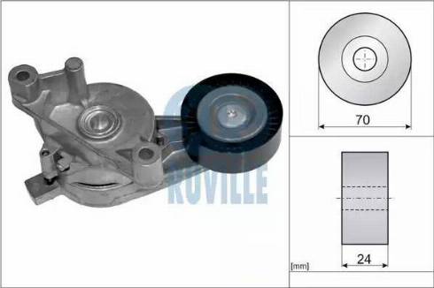 Ruville 55777 - Натягувач ременя, клинові зуб. autozip.com.ua