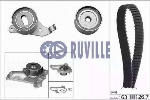 Ruville 56901701 - Водяний насос + комплект зубчатого ременя autozip.com.ua