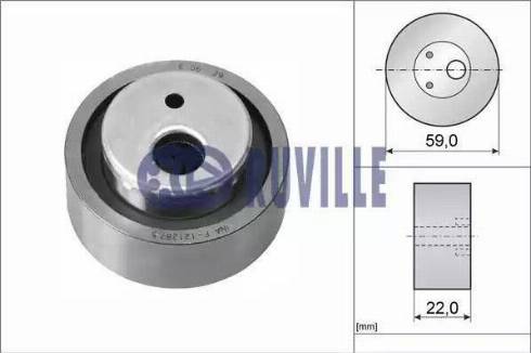 Ruville 56600 - Натяжна ролик, ремінь ГРМ autozip.com.ua