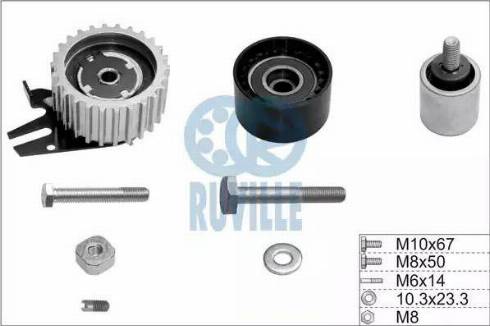 Ruville 5603652 - Комплект роликів, зубчастий ремінь autozip.com.ua