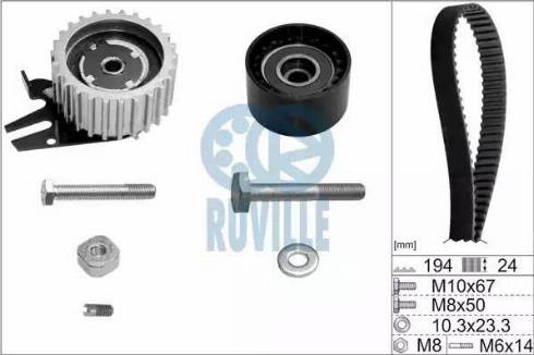 Ruville 5603670 - Комплект ременя ГРМ autozip.com.ua