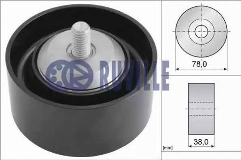 Ruville 58923 - Паразитний / провідний ролик, поліклиновий ремінь autozip.com.ua
