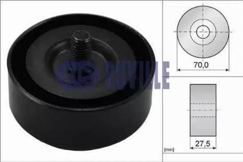 Ruville 58415 - Паразитний / провідний ролик, поліклиновий ремінь autozip.com.ua