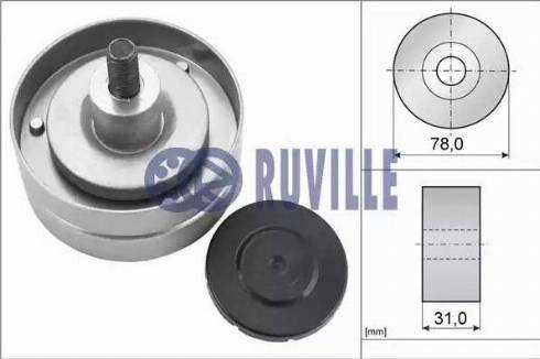 Ruville 58867 - Паразитний / провідний ролик, поліклиновий ремінь autozip.com.ua