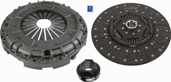 SACHS 3400 124 601 - Комплект зчеплення autozip.com.ua
