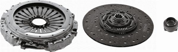 SACHS 3400 700 509 - Комплект зчеплення autozip.com.ua