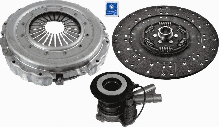 SACHS 3400 710 009 - Комплект зчеплення autozip.com.ua