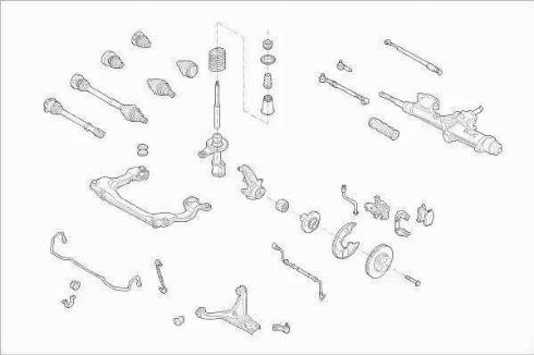 SACHS AUDI-80-FS005 - Підвіска колеса autozip.com.ua