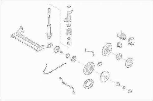 SACHS AUDI-80-RS002 - Підвіска колеса autozip.com.ua