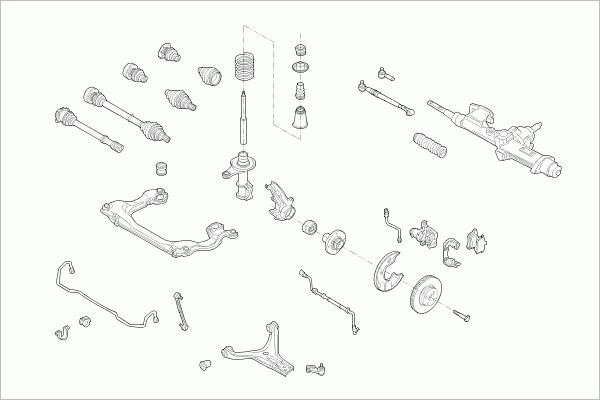 SACHS AUDI-80B4-FS001 - Рульове управління autozip.com.ua